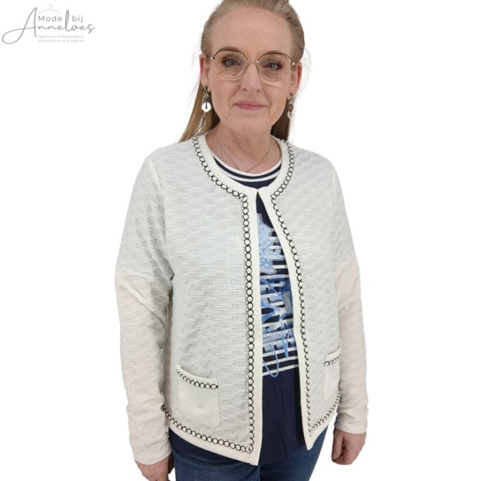 S Barbara Lebek vest jasje relief Offwhite
